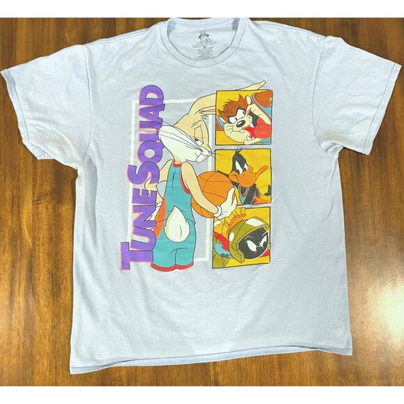 Space Jam A New Legacy Tune Squad Graphic T-Shirt White XL 100% Cotton - Picture 1 of 5